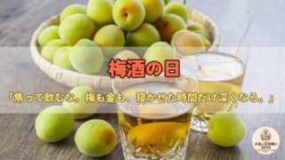6月11日は「梅酒の日」|仕込んで“待つ”梅酒は、ほったらかし投資にそっくり?お金の話